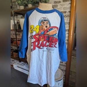 Nascar Chase Authentics Speed Racer 2008 Raglin T-Shirt Men's XL